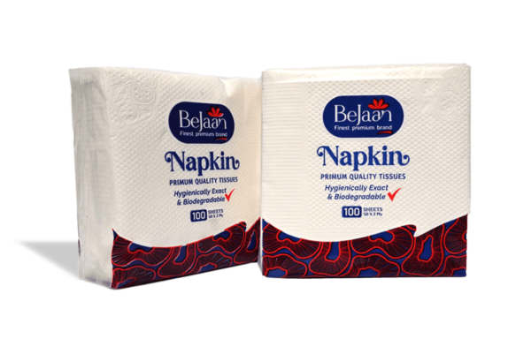 BeJaan 2-Ply Table Napkin Premium Quality Tissues (50 Sheets) - Image 3
